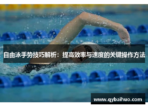 自由泳手势技巧解析：提高效率与速度的关键操作方法